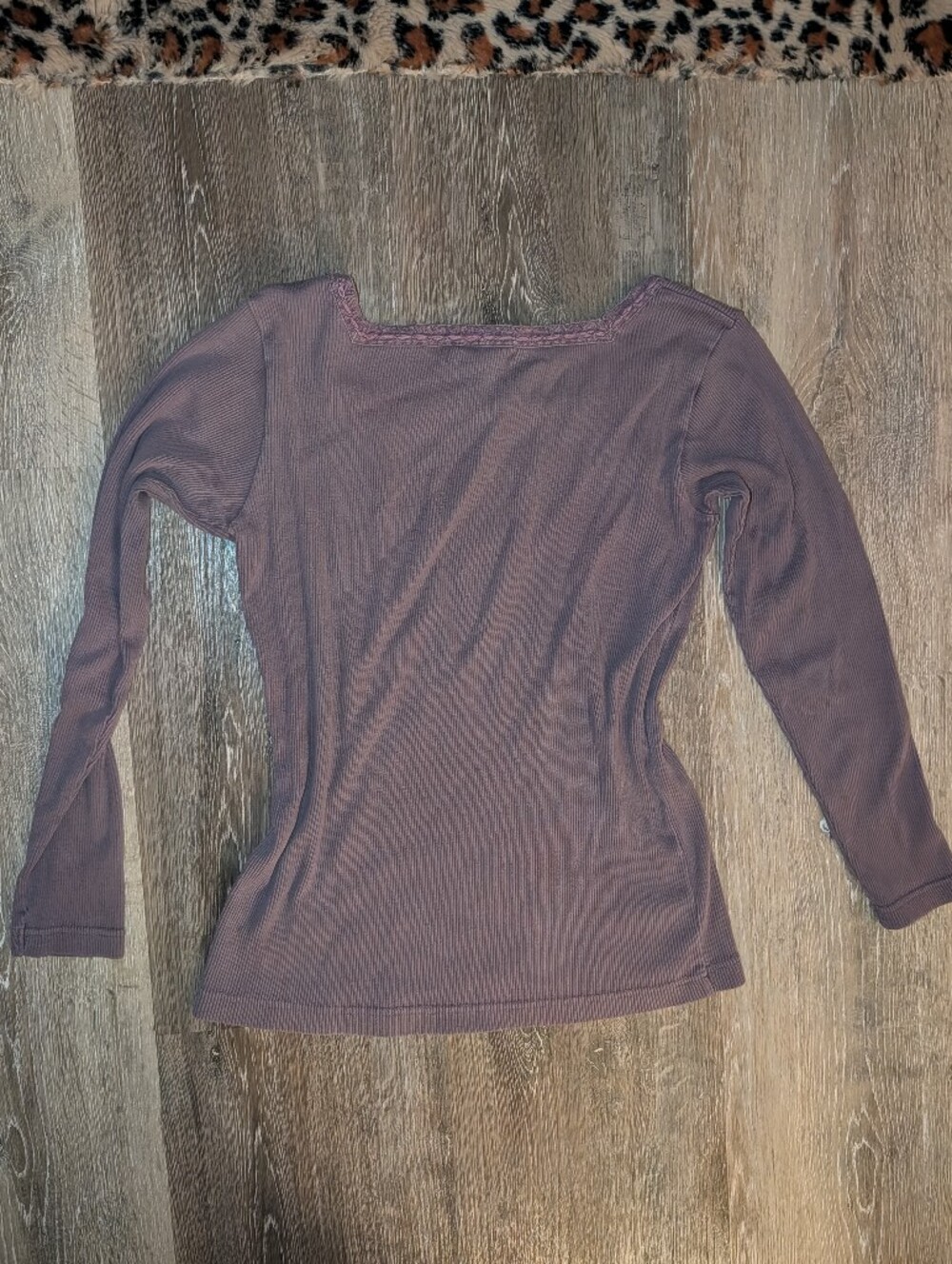 Vintage Whimsigoth Square Neck Long Sleeve - Picture 3 of 3